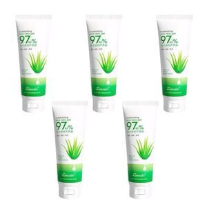 Lotion Aloe Vera Gel Organic 5 Face Skin Sunburn Relief Cold Pressed Vegan WB
